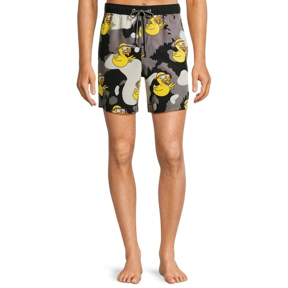 Neff Men's Novelty Print Swim Trunks with Stretch, 7" Inseam, Sizes S-XL