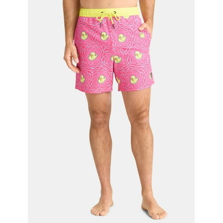 NEFF Men's & Big Men's Graphic Swim Trunks, Sizes S-3XL