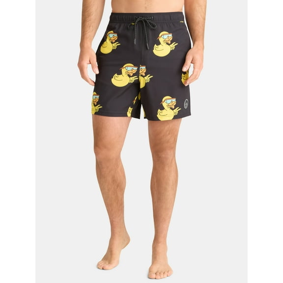 Neff Men's & Big Men's Graphic Swim Trunks, Sizes S-3XL
