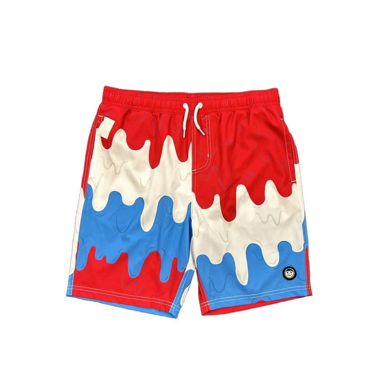 Neff Sugar Red Graphic Boys Swim Shorts, Sizes 6-18 - Walmart.com