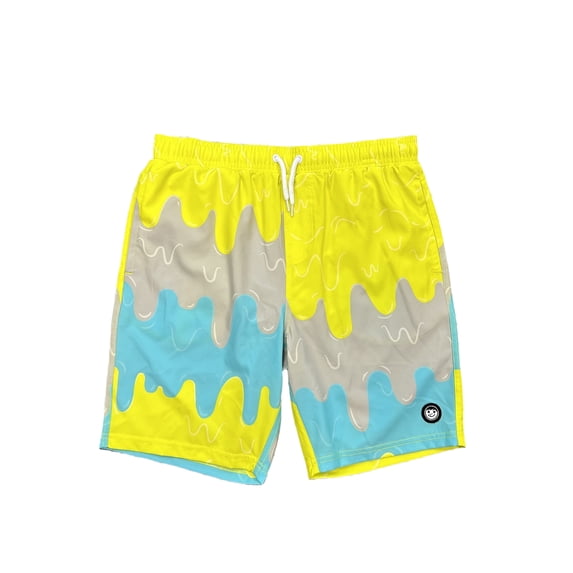 Neff Sugar Yellow Graphic Boys Swim Shorts, Sizes 6-18