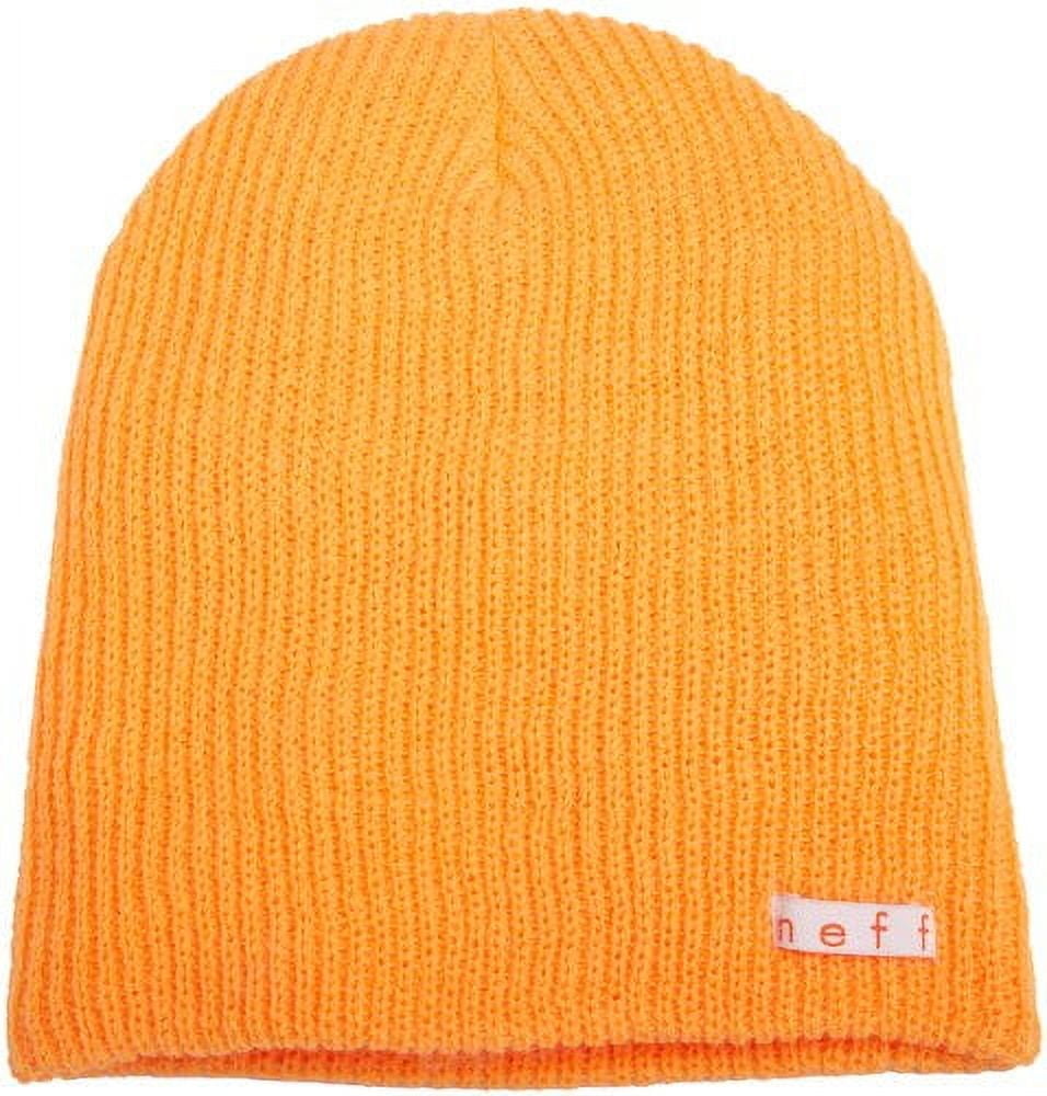 Neff Unisex Daily Beanie, Warm, Slouchy, Soft Headwear, Orange
