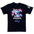 thumbnail image 1 of Neff X Disney Men's Mickey Mouse Oh Boy Surfing Graphic Tee T-Shirt in Black (Small, Black), 1 of 2