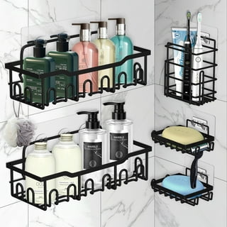 wirlsweal Shower Shelf Sticker Non-discoloring Shower Caddy Adhesive 15pcs Shower  Caddy Adhesive Replacement Strong Adhesive Traceless No Drilling for  Bathroom 
