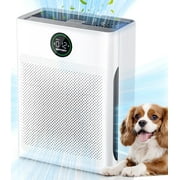 Nefoso Air Purifier for Large Rooms with Washable Filter, Covers up to 1500 Sqft, PM2.5 Display, Removes Smoke Pet Dander Mold Home & Bedroom
