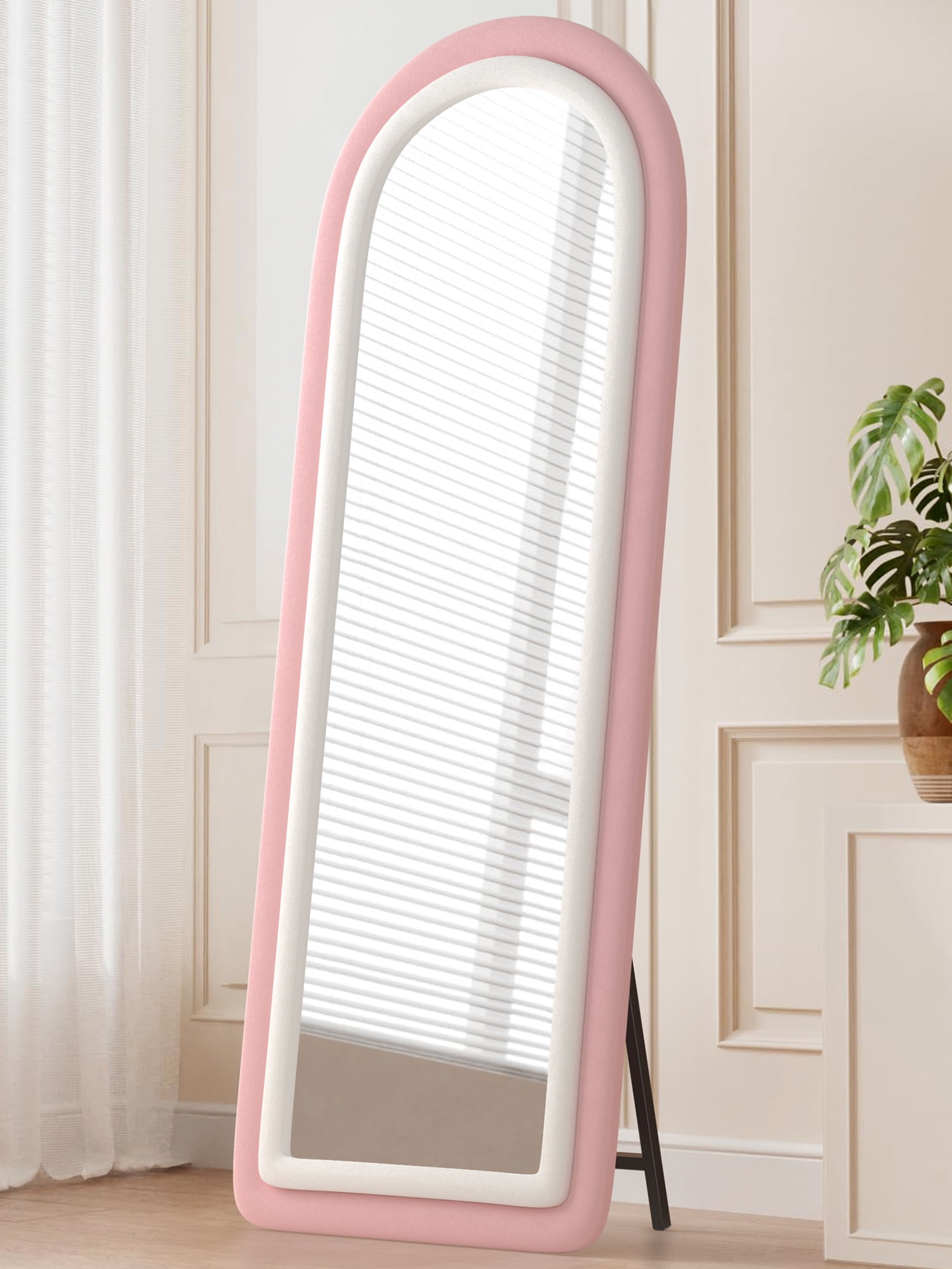 chinese dress ladies KAEVION 4.25Ft Full Length Rectangular Solid PVC Framed Wall Hanging Mirror main image 0