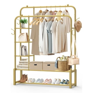 Garment Racks Gold Clothing Closet Storage