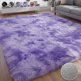 thumbnail image 1 of Nefoso Shag Area Rug, 4ft x 6ft Soft Fluffy Tie-Dye Area Rugs for Living Room Bedroom Decor Carpet, Purple, 1 of 13