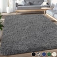 thumbnail image 1 of Nefoso Shag Area Rug, 5ft x 7ft Soft Fluffy Area Rugs for Living Room Bedroom Decor Carpet, Dark Gray, 1 of 7