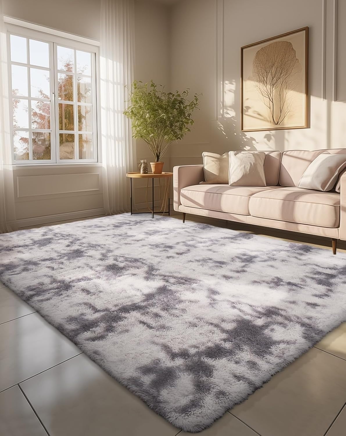 Reception Rugs Area Rug Machine Washable Soft Shag Non-Slip Fluffy Carpet for Extra ...