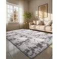thumbnail image 1 of Shag Area Rug, Soft Fluffy Area Rugs for Living Room Bedroom Decor Carpet, Light Gray, 1 of 8