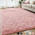 thumbnail image 1 of Nefoso Shag Area Rug, 8ft x 10ft Soft Fluffy Area Rugs for Living Room Bedroom Decor Carpet, Pink, 1 of 10