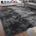 thumbnail image 1 of Nefoso Shag Area Rug, 8ft x 10ft Soft Fluffy Tie-Dye Area Rugs for Living Room Bedroom Decor Carpet, Dark Gray, 1 of 13