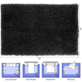 thumbnail image 1 of Nefoso Shag Area Rug, Black, 1 of 2
