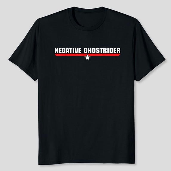 Negative Ghostrider 80's Movie Tee T-Shirt, Men's And Women's Graphic Tee 100% Cotton by TBun, Full Sizes S-5XL