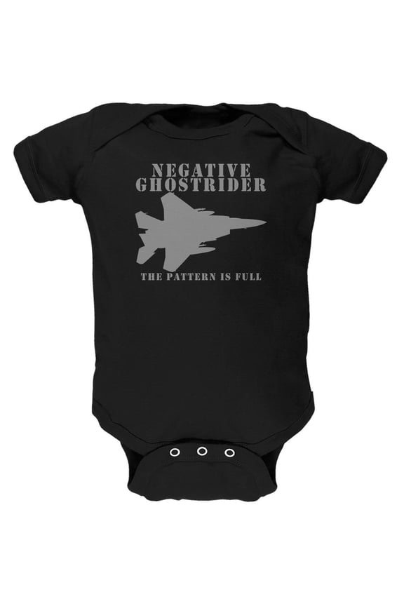 Negative Ghostrider Pattern Is Full Black Soft Baby One Piece - 0-3 months