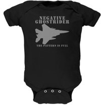 Negative Ghostrider Pattern Is Full Black Soft Baby One Piece - 3-6 months