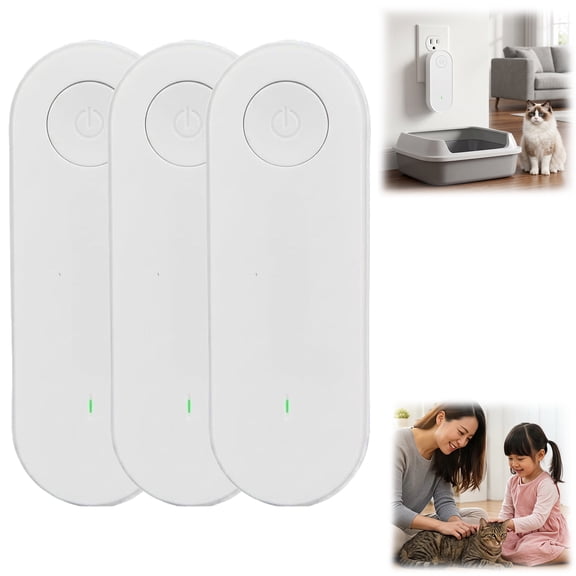 Negative Ion Air Purifier, Portable Odor Eliminator Plug In for Pets Bedroom Office (3 PCS)