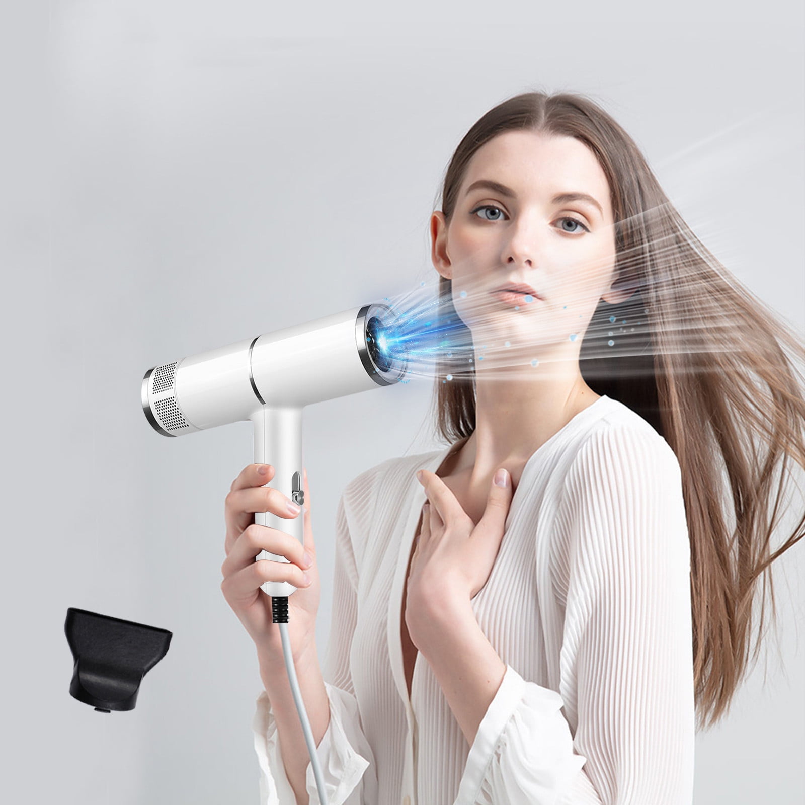 Negative Ionic Blow Dryer Hair Dryer with Combs & Holder Concentrator and Attachments Set High