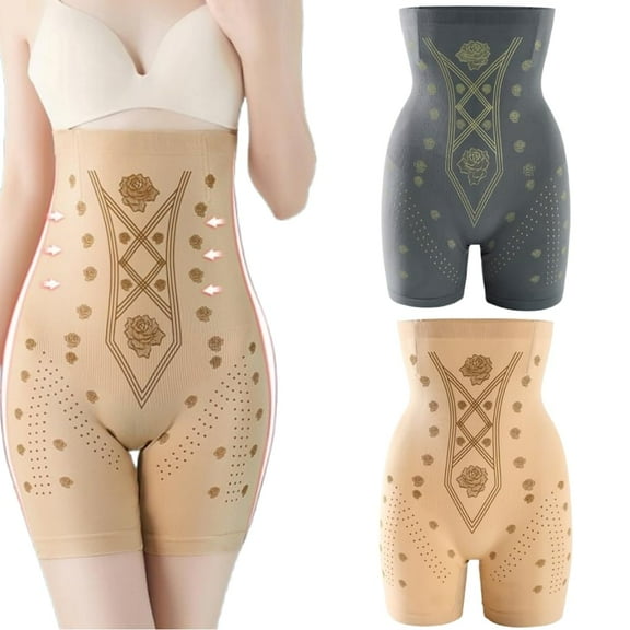 Negative Oxygen Ion Shaping Shorts, Women High Waisted Body Shaper Shorts for Tummy Control & Butt Lifting