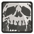thumbnail image 1 of Negative Skull Spooky Bone Face Halloween Applique Multi-Color Embroidered Hook & Loop Patch - 3 Inch Medium, 1 of 5