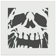 thumbnail image 1 of Negative Skull Spooky Bone Face Halloween DIY Cookie Wall Craft Stencil - 5.5 Inch, 1 of 5