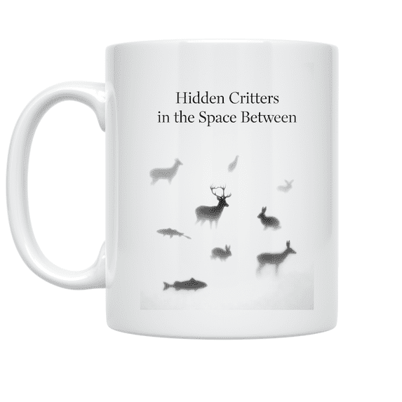 Negative Space Animal Art - Animal Silhouette Enthusiast - 11 oz Ceramic Coffee Mug