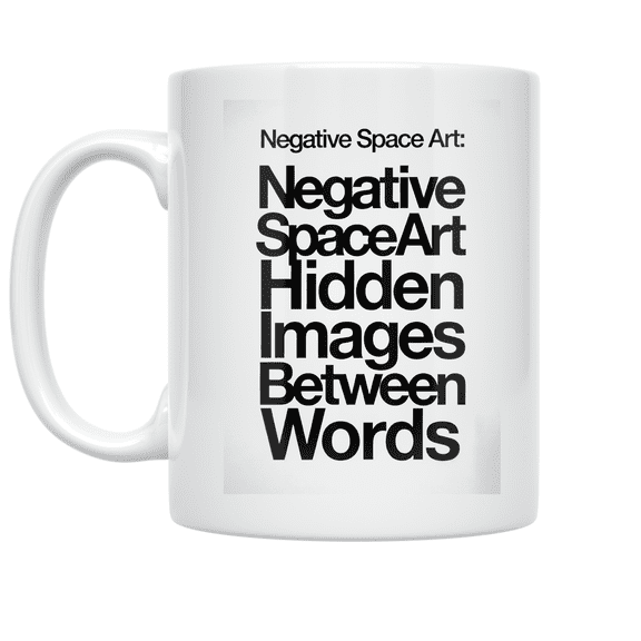 Negative Space Art Design - Creative Minds - 11 oz Ceramic Coffee Mug