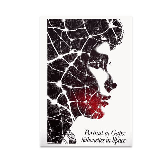 Negative Space Portrait Art - Home Decor Enthusiast - 13x19 Poster Print