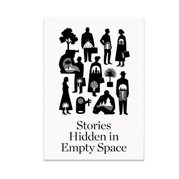 Negative Space Storytelling Art - Minimalist Decor Enthusiast - 13x19 Poster Print