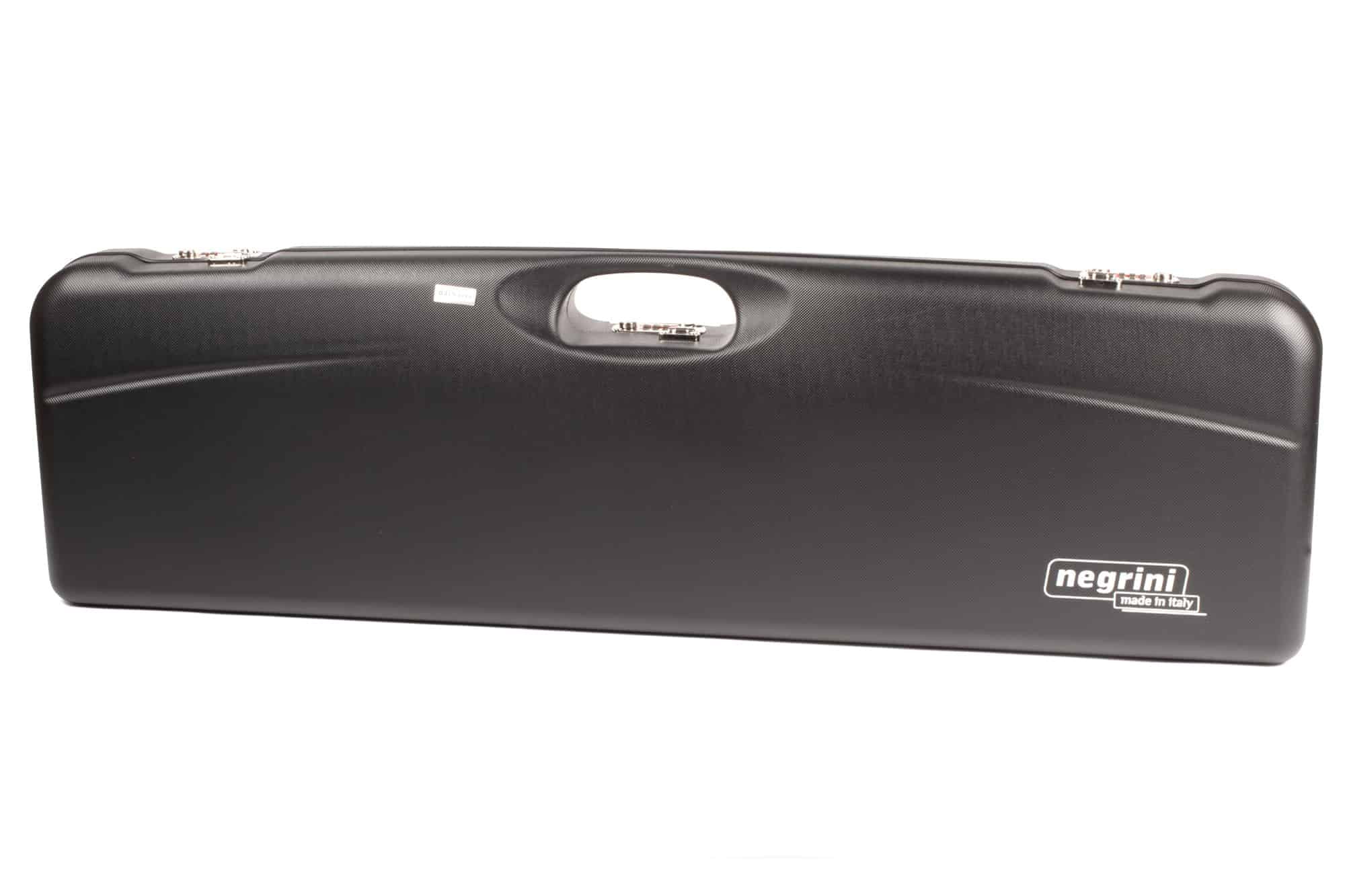 Negrini OU High Rib Trap/Sporting Shotgun Case, Black/Bordeaux, L37.5in x H10.5in x D3.75in