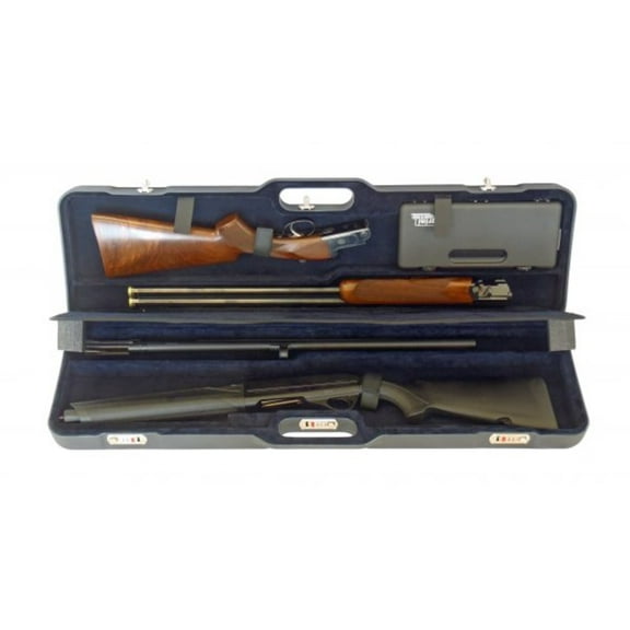 Negrini UNICASE Two Shotgun Travel Case, Navy/Navy, L37.75in x H10.6in x D4.9in