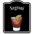 thumbnail image 1 of Negroni Cocktail Bar Sign BLACK Aluminum Composite Sign, 8.5"x10", 1 of 9