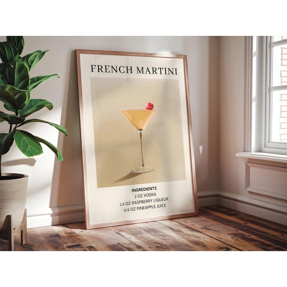Negroni Cocktail Bartender Bar Wall Art, Unframed Paper Print Size 8x12