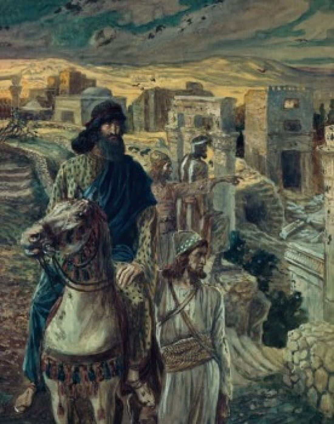 Nehemiah Looks on the Ruins of Jerusalem James Tissot (1836-1902French) Jewish Museum New York Canvas Art - James Tissot (18 x 24)