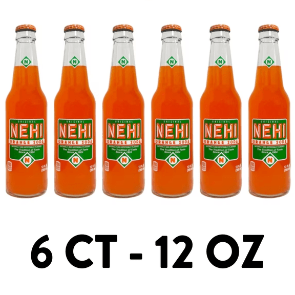 Nehi Orange Soda, 12 oz, 6 Glass Bottles