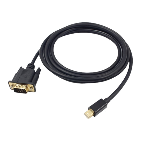 Nehlobo 1.8M MIni Displayport to VGA Cable Adapter 1080P DP to VGA Adapter HDTV Display Compatible for MacBook Air Pro