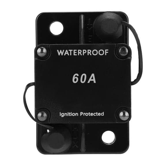 Nehlobo Circuit Breaker Auto Reset Fuse Holder Waterproof Automatic Switch DC1224V HT608