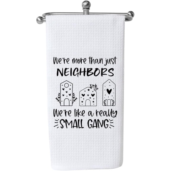 Neighbor Gift Kitchen Towel, Waffle Weave, Floral, Polyester and Polyamide Blend, Like a Really Towel