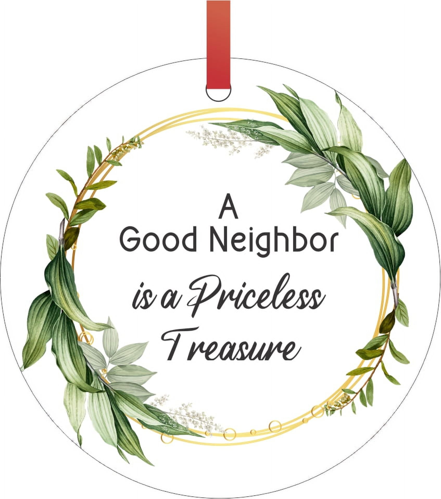 Neighbor Ornament, Neighbor Christmas Ornament,Good Neighbor Ornament,Good  Neighbor Xmas Ornaments 