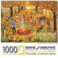 thumbnail image 1 of Neighborhood Autumn Cleanup 1000 Piece Puzzle, 1 of 2