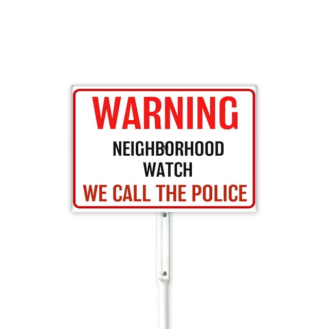 Neighborhood Crime Watch Sign Neighborhood Watch Area Sign