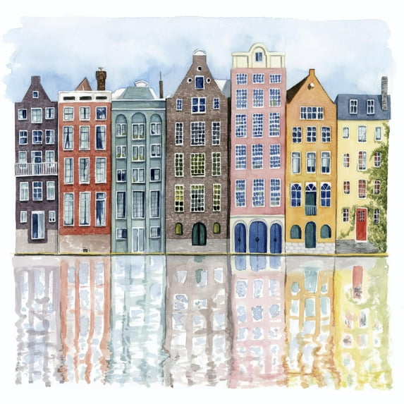 Neighborhood I Art Print by Grace Popp, 16" x 16", Sold by Art.com