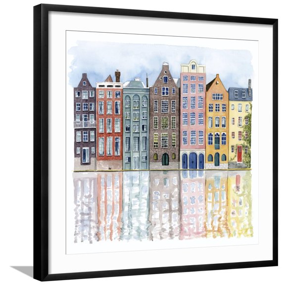 Neighborhood I Framed Art Print by Grace Popp, 24" x 24", Sold by Art.com