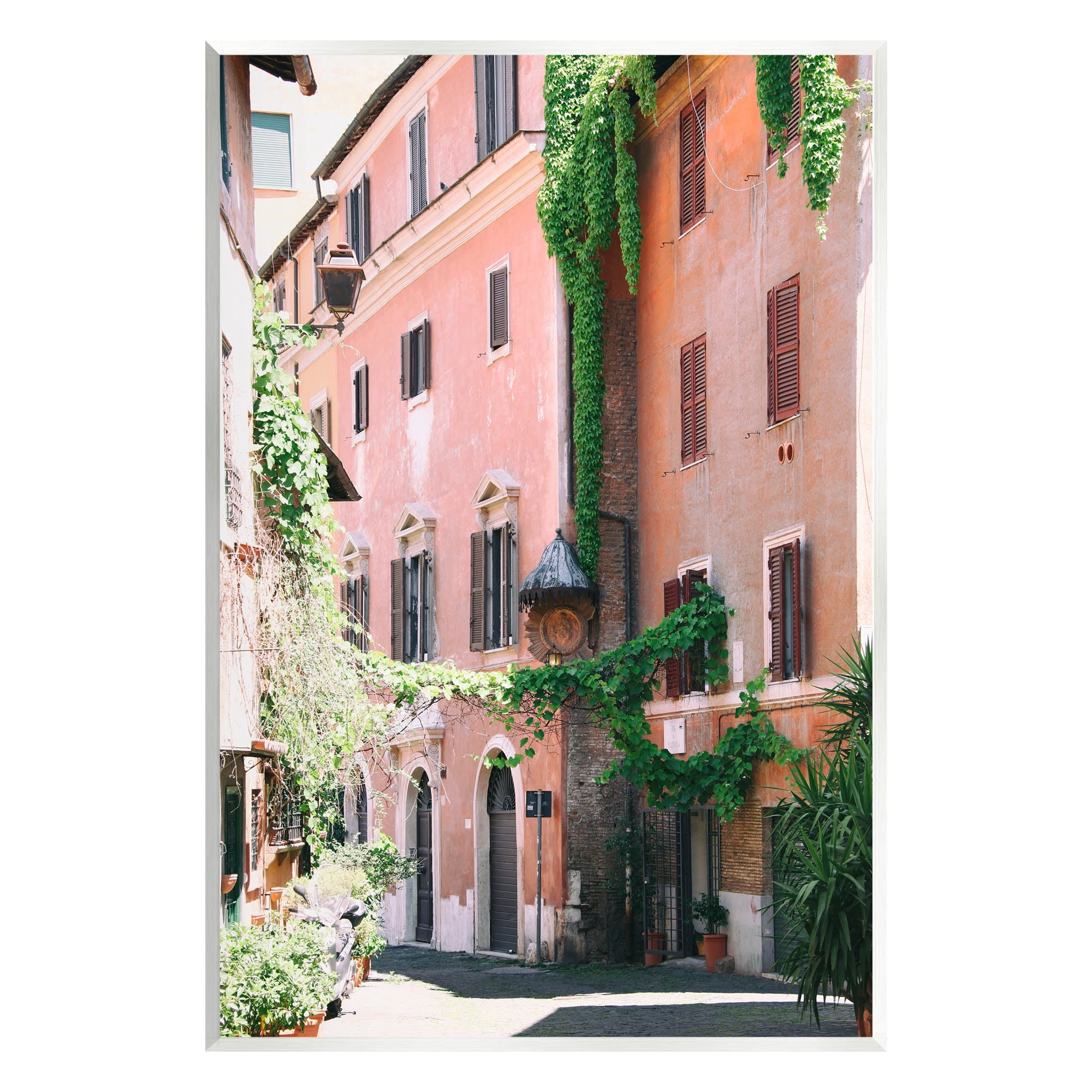 Neighborhood Ivy Vines Architecture Town & City Photograph Unframed Art Print Wall Art