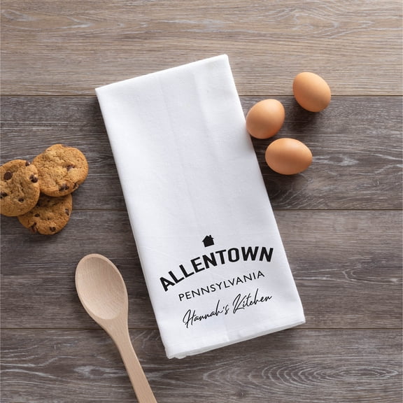 Neighborhood Personalized Tea Towel