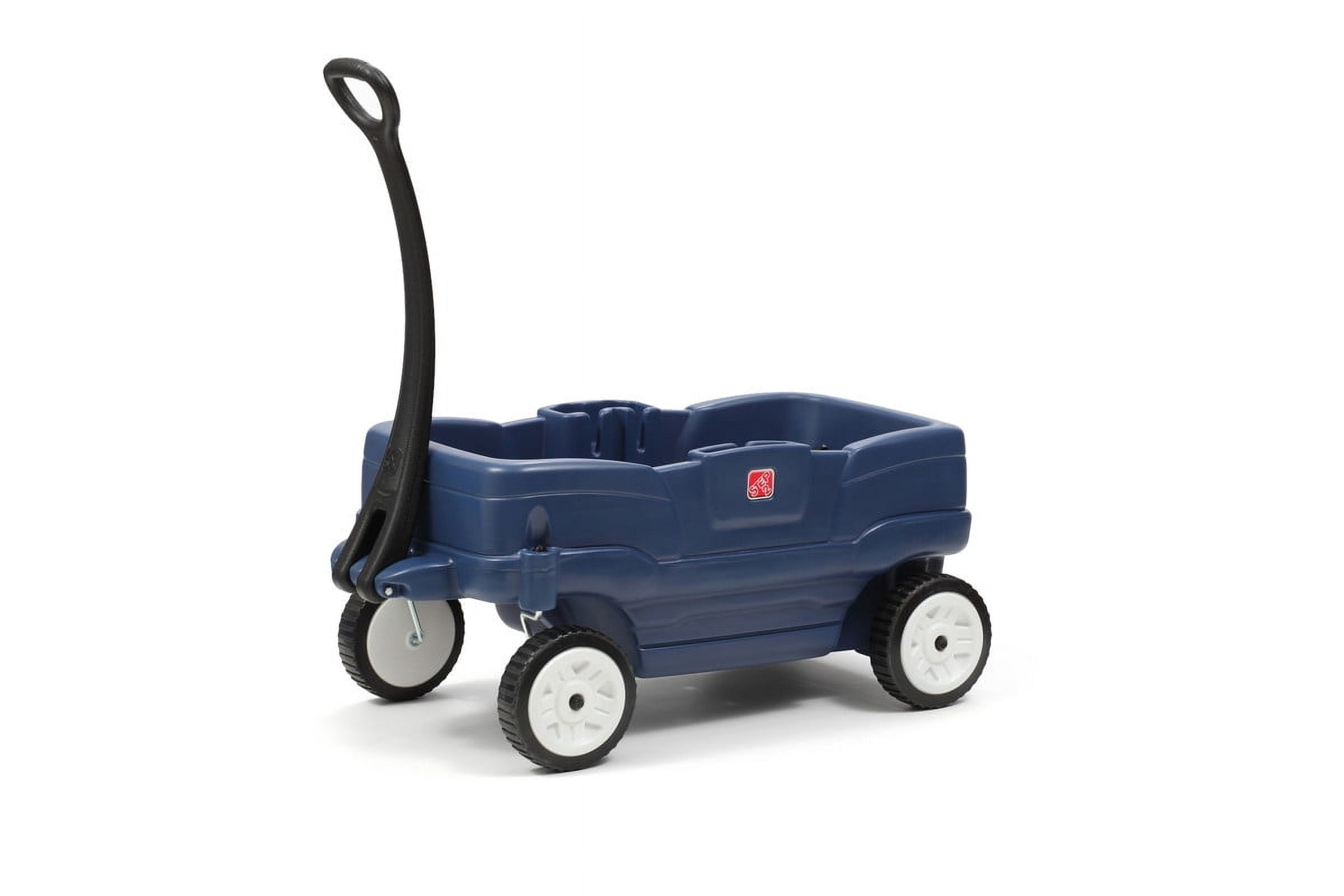 Step2 Neighborhood Wagon Blue Plastic Toddler and Kid Wagon with