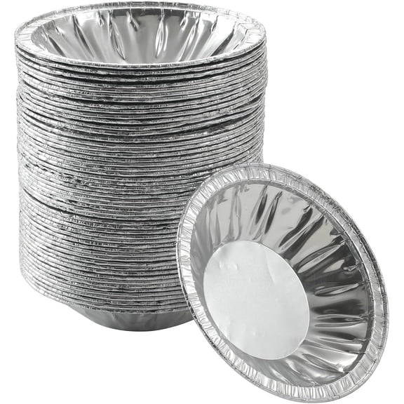 Neighborly Nook 50 Pack - Pie Pans 4 inch,Mini Pie Tins HEAVY-DUTY Disposable Aluminum Foil Tart/pie Pans for Baking Easily Stack & Store, Freeze & Reheat