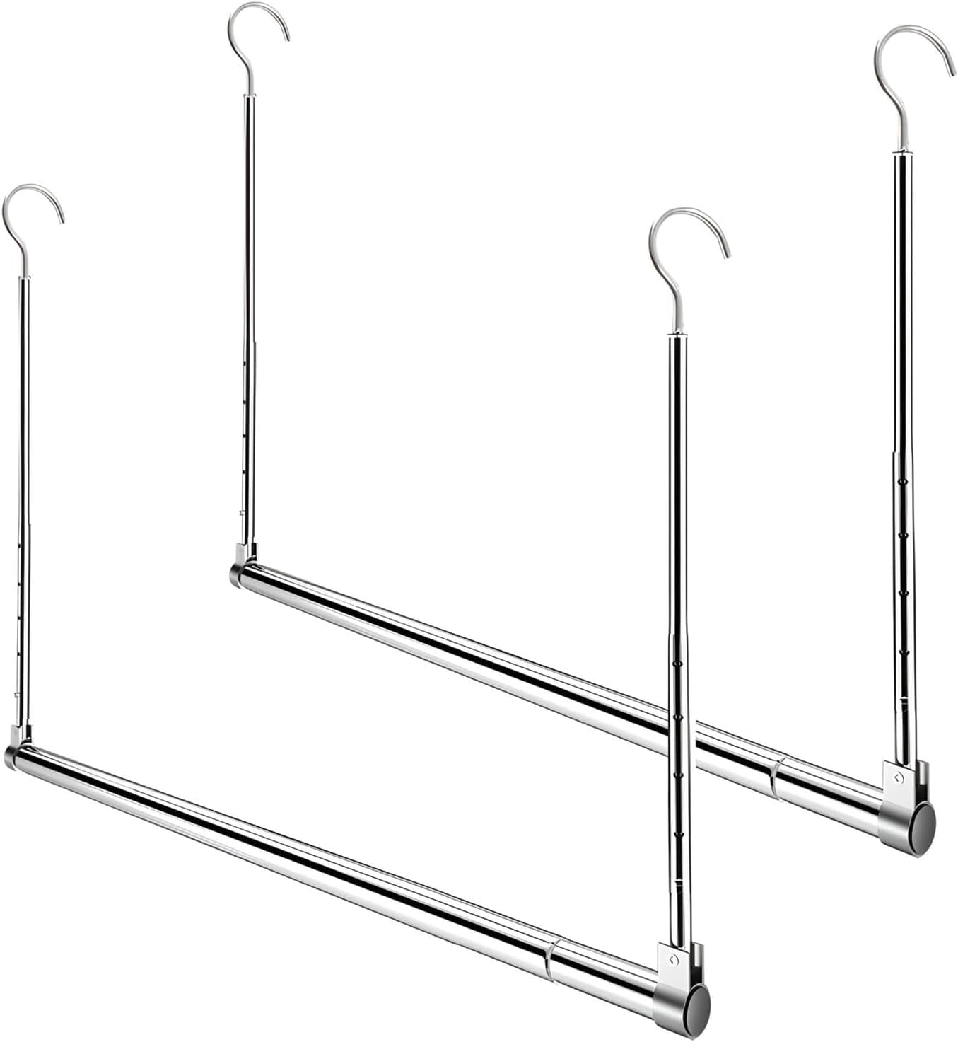 Neighborly Nook Adjustable Hanging Closet Rod, Extender Hanging Rod ...