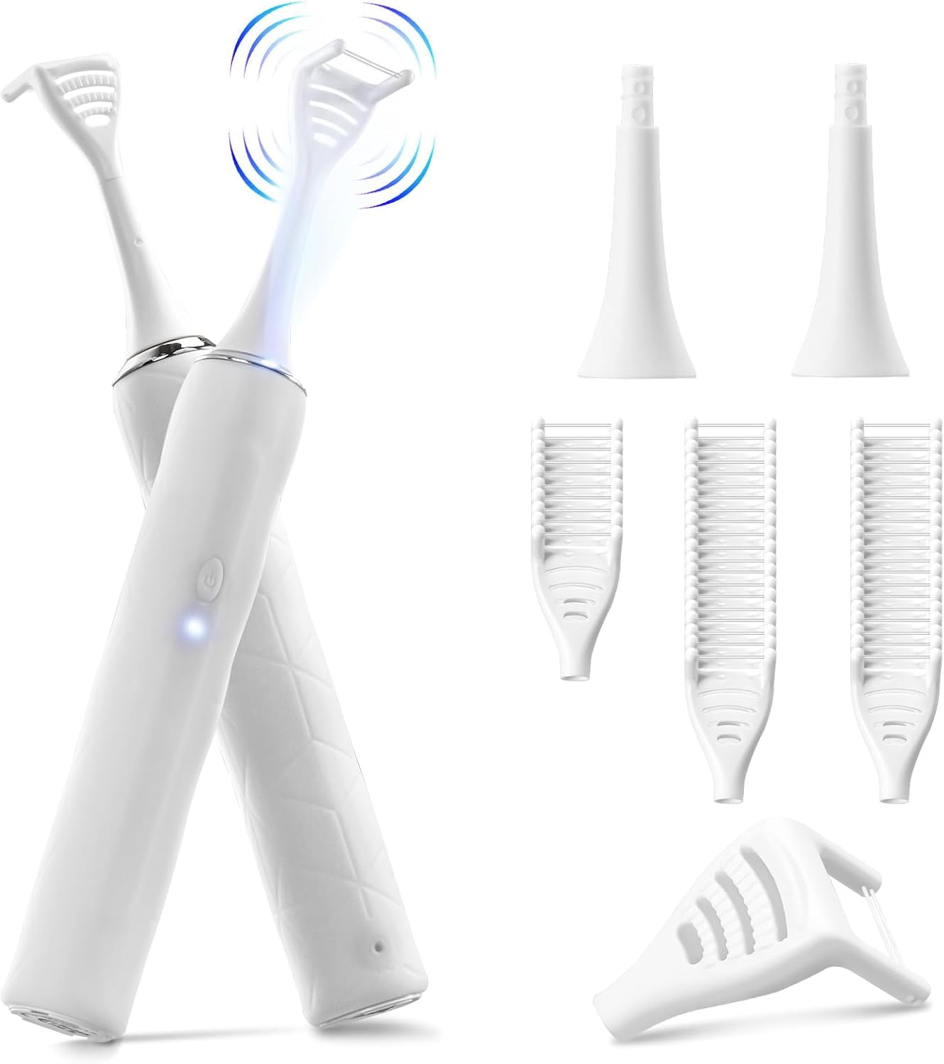 Neighborly Nook Electric Flosser for Teeth: with 4 Speeds and 50 Replacement Heads Instead of Water Floss and Floss Picks as Gum Stimulator,Tongue Cleaner,Dental Tools for Adults & Kids